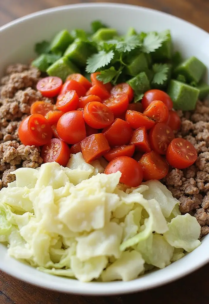 29 Healthy Low Carb Lunch Ideas You’ll Want Every Day 48 29 Healthy Low Carb Lunch Ideas You’ll Want Every Day - 8. Cabbage Roll Bowl