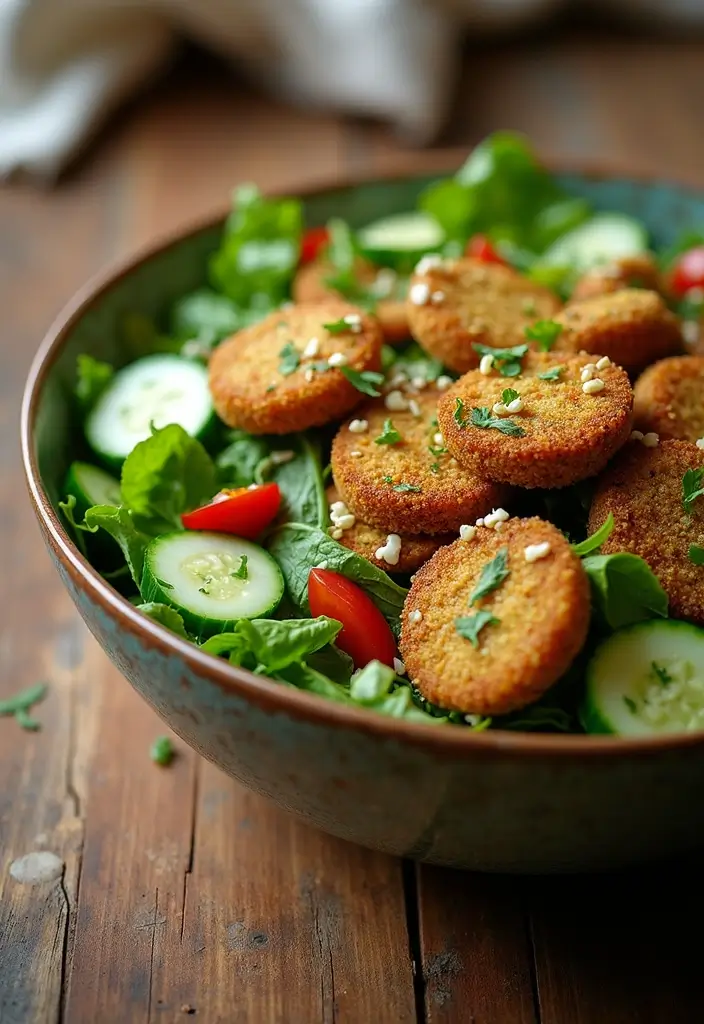 30+ Box Lunch Ideas for Adults That Are Tasty and Practical 143 30+ Box Lunch Ideas for Adults That Are Tasty and Practical - 23. Falafel Salad Bowl