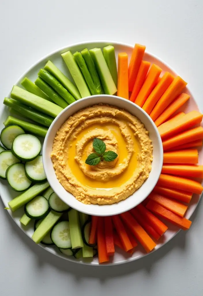 30+ Cold Lunch Ideas for Kids Perfect for Busy School Mornings 72 30+ Cold Lunch Ideas for Kids Perfect for Busy School Mornings - 12. Hummus and Veggie Dippers