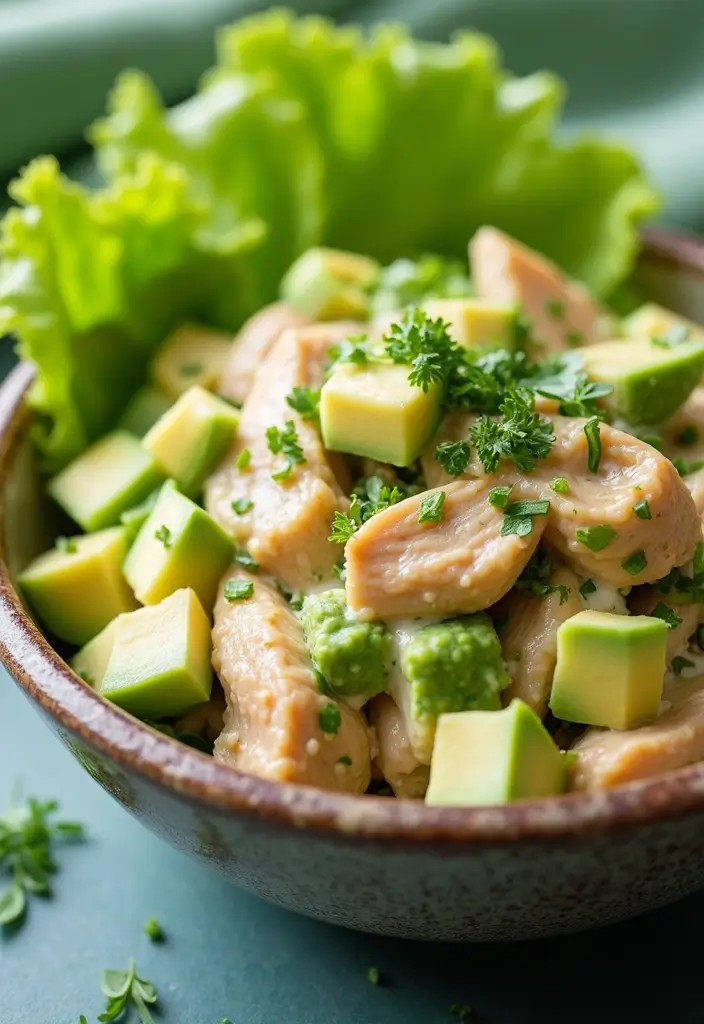 30+ Cold Lunch Ideas for Kids Perfect for Busy School Mornings 119 30+ Cold Lunch Ideas for Kids Perfect for Busy School Mornings - 19. Chicken and Avocado Salad