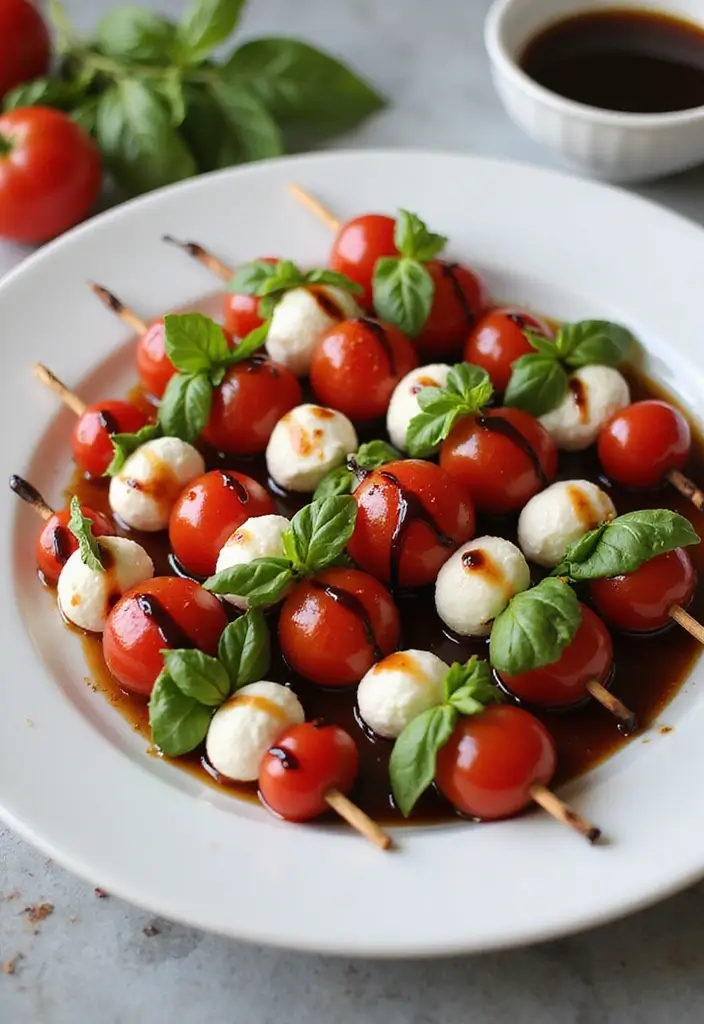 30+ Cold Lunch Ideas for Kids Perfect for Busy School Mornings 126 30+ Cold Lunch Ideas for Kids Perfect for Busy School Mornings - 20. Caprese Skewers
