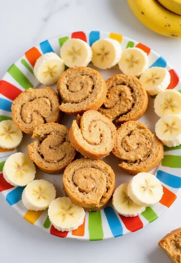 30+ Cold Lunch Ideas for Kids Perfect for Busy School Mornings 178 30+ Cold Lunch Ideas for Kids Perfect for Busy School Mornings - 28. Peanut Butter Banana Roll-Ups