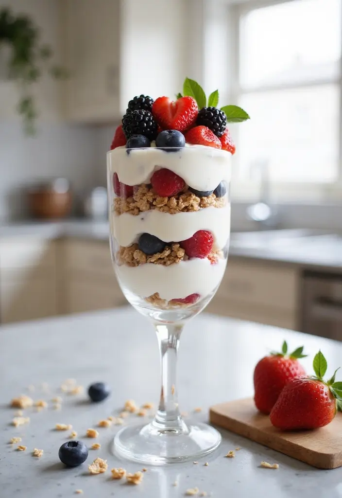 30+ Cold Lunch Ideas for Kids Perfect for Busy School Mornings 15 30+ Cold Lunch Ideas for Kids Perfect for Busy School Mornings - 3. Fruit and Yogurt Parfait
