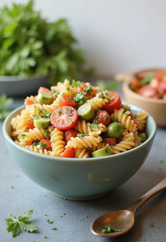 30+ Cold Lunch Ideas for Kids Perfect for Busy School Mornings 36 30+ Cold Lunch Ideas for Kids Perfect for Busy School Mornings - 6. Mediterranean Pasta Salad