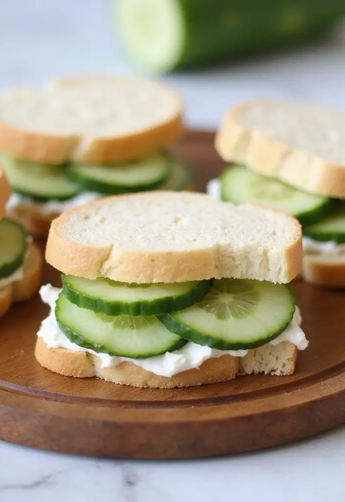 30+ Cold Lunch Ideas for Kids Perfect for Busy School Mornings 53 30+ Cold Lunch Ideas for Kids Perfect for Busy School Mornings - 9. Cucumber Sandwiches