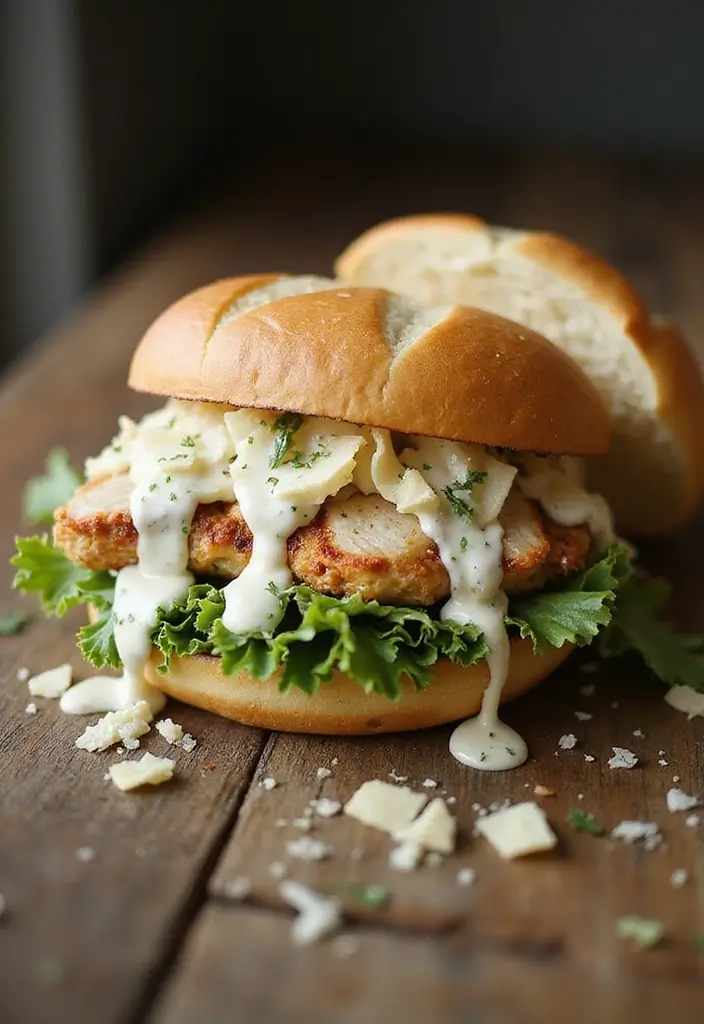 30+ Cold Sandwich Ideas for Lunch That Are Fresh and Flavorful 62 30+ Cold Sandwich Ideas for Lunch That Are Fresh and Flavorful - 10. Chicken Caesar Salad Sandwich