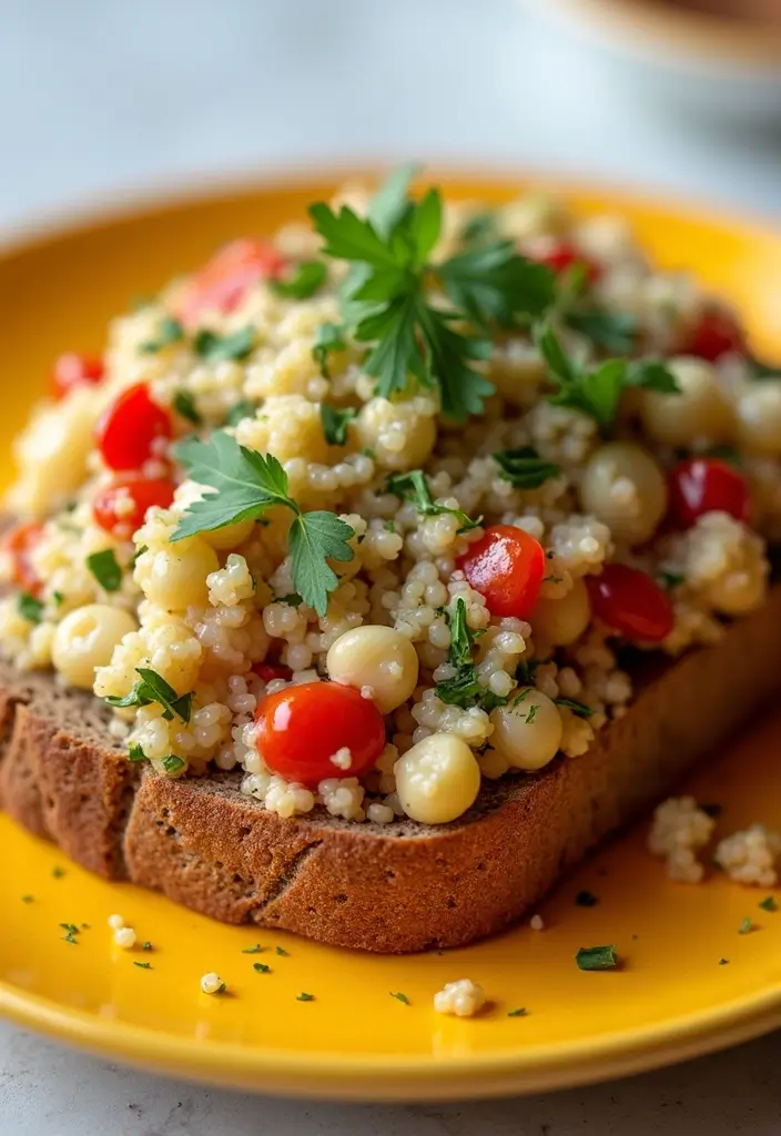 30+ Cold Sandwich Ideas for Lunch That Are Fresh and Flavorful 132 30+ Cold Sandwich Ideas for Lunch That Are Fresh and Flavorful - 20. Quinoa Salad Sandwich