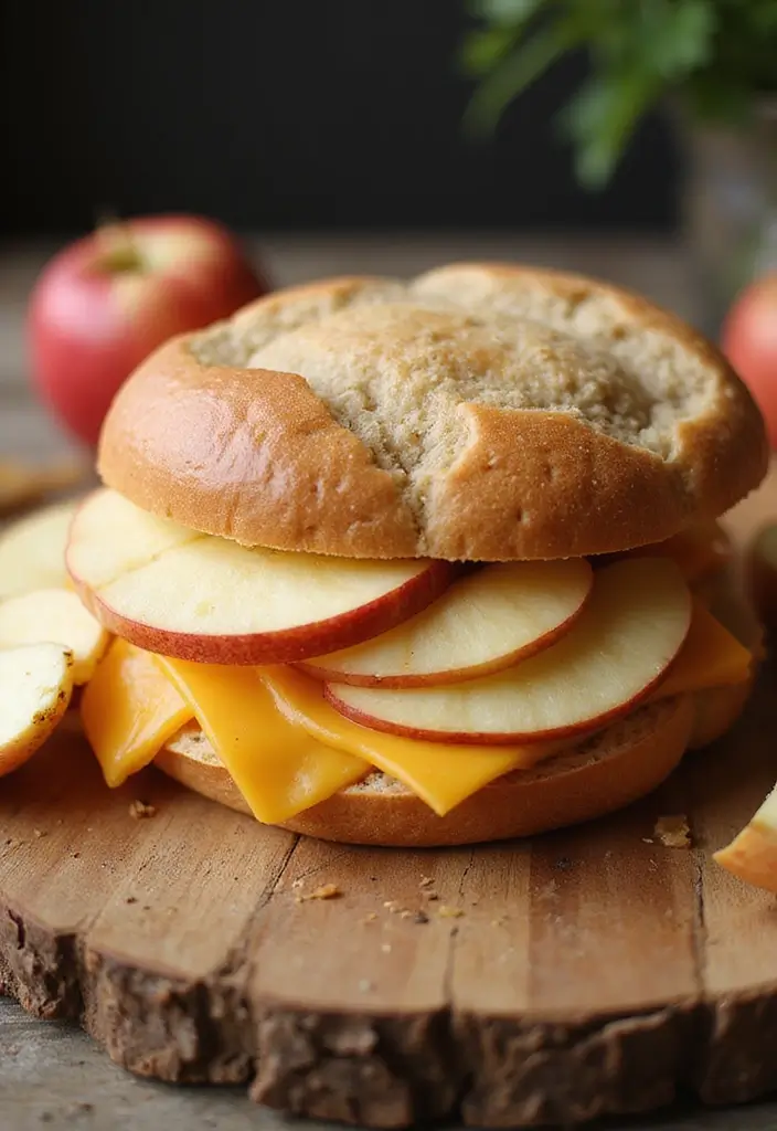 30+ Cold Sandwich Ideas for Lunch That Are Fresh and Flavorful 41 30+ Cold Sandwich Ideas for Lunch That Are Fresh and Flavorful - 7. Apple and Cheddar Sandwich
