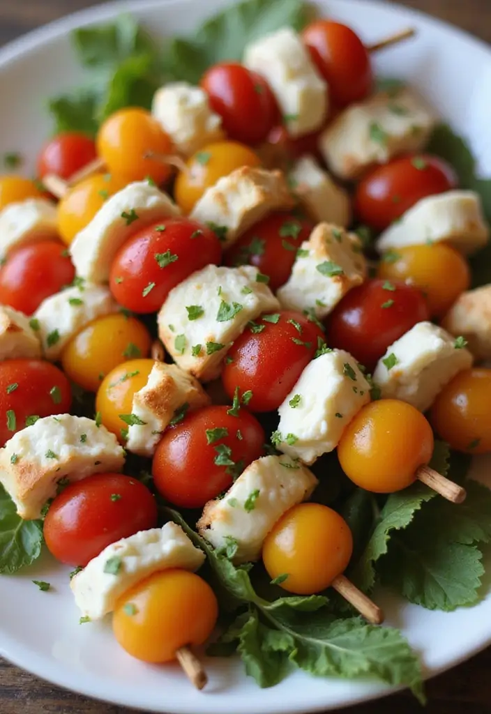 30+ Fun Lunch Ideas for Kids That Turn Mealtime into Playtime 112 30+ Fun Lunch Ideas for Kids That Turn Mealtime into Playtime - 18. Caprese Skewers