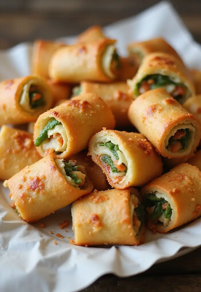 30+ Fun Lunch Ideas for Kids That Turn Mealtime into Playtime 191 30+ Fun Lunch Ideas for Kids That Turn Mealtime into Playtime - 29. Veggie Pizza Rolls