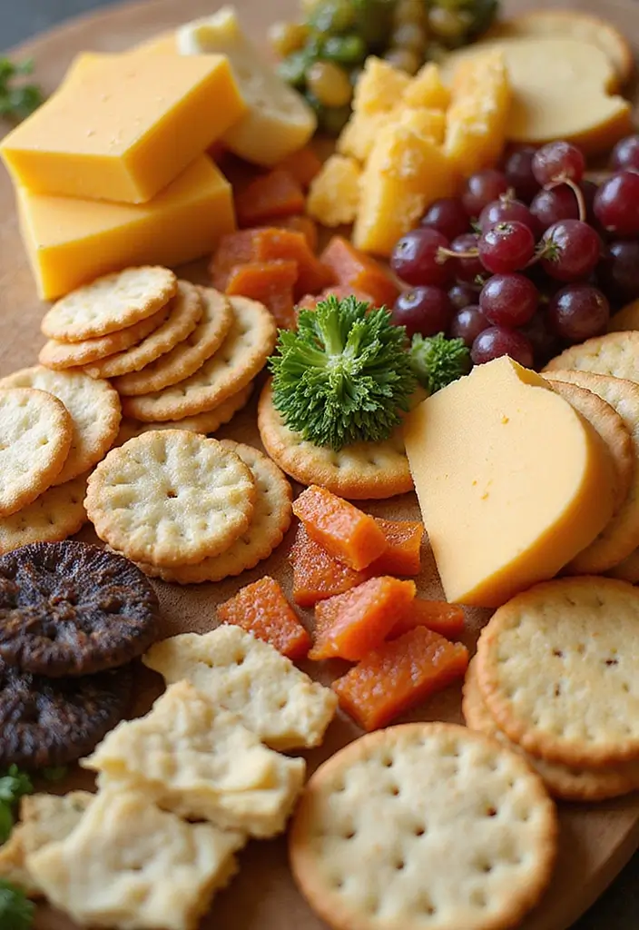30+ Fun Lunch Ideas for Kids That Turn Mealtime into Playtime 29 30+ Fun Lunch Ideas for Kids That Turn Mealtime into Playtime - 5. Cheese and Crackers Art
