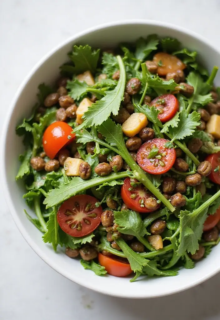 30+ Gluten Free and Dairy Free Lunch Ideas for Every Busy Day 54 30+ Gluten Free and Dairy Free Lunch Ideas for Every Busy Day - 10. Lentil and Arugula Salad