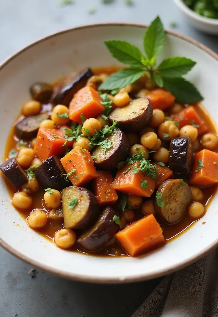 30+ Gluten Free and Dairy Free Lunch Ideas for Every Busy Day 61 30+ Gluten Free and Dairy Free Lunch Ideas for Every Busy Day - 11. Eggplant and Chickpea Stew