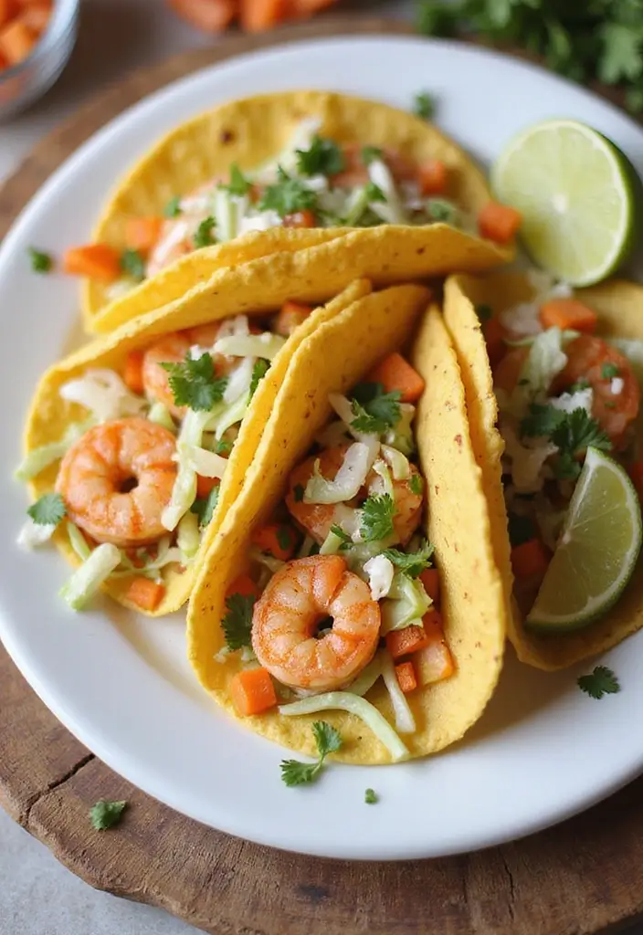 30+ Gluten Free and Dairy Free Lunch Ideas for Every Busy Day 68 30+ Gluten Free and Dairy Free Lunch Ideas for Every Busy Day - 12. Shrimp Tacos with Cabbage Slaw