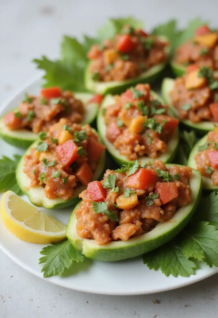 30+ Gluten Free and Dairy Free Lunch Ideas for Every Busy Day 95 30+ Gluten Free and Dairy Free Lunch Ideas for Every Busy Day - 17. Spicy Tuna Salad Cucumber Boats