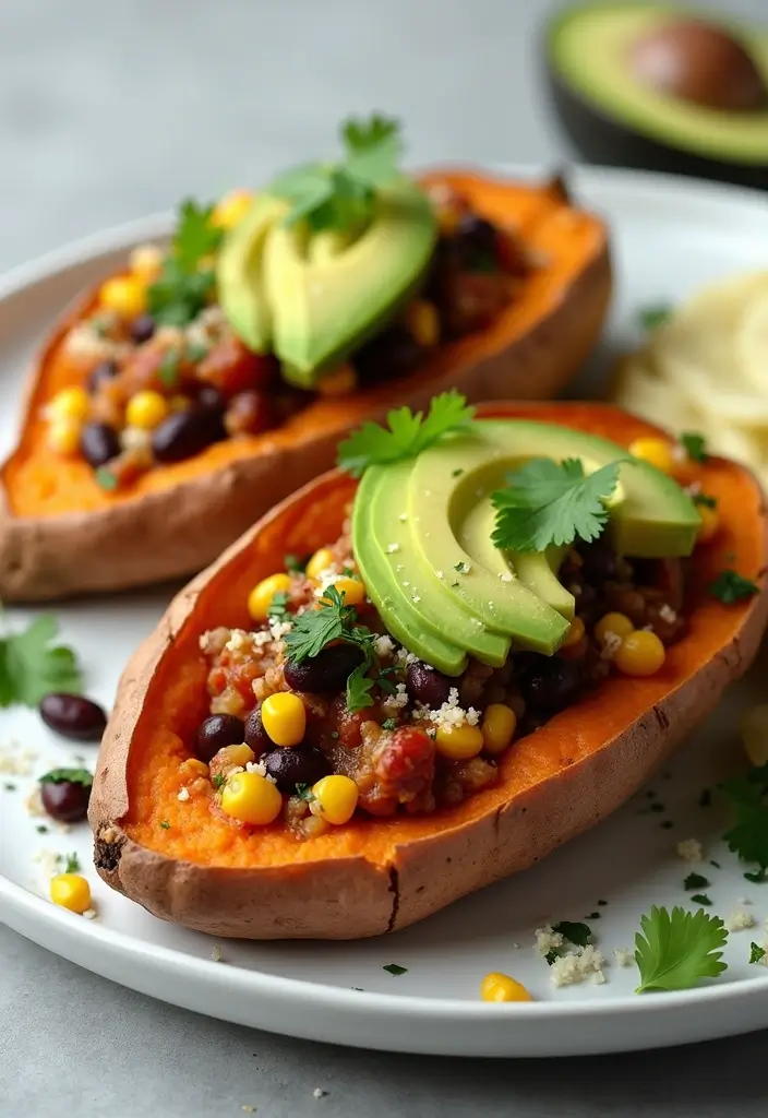 30+ Gluten Free and Dairy Free Lunch Ideas for Every Busy Day 105 30+ Gluten Free and Dairy Free Lunch Ideas for Every Busy Day - 19. Stuffed Sweet Potatoes with Beans
