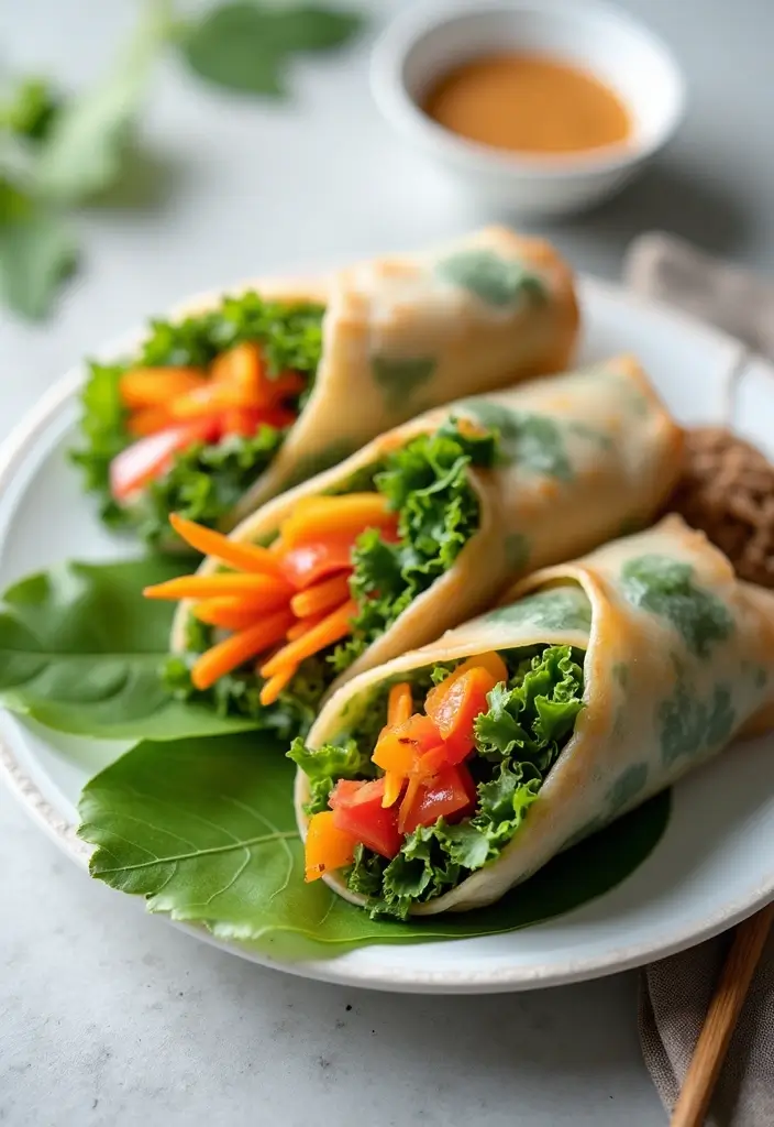30+ Gluten Free and Dairy Free Lunch Ideas for Every Busy Day 110 30+ Gluten Free and Dairy Free Lunch Ideas for Every Busy Day - 20. Fresh Spring Rolls with Peanut Sauce