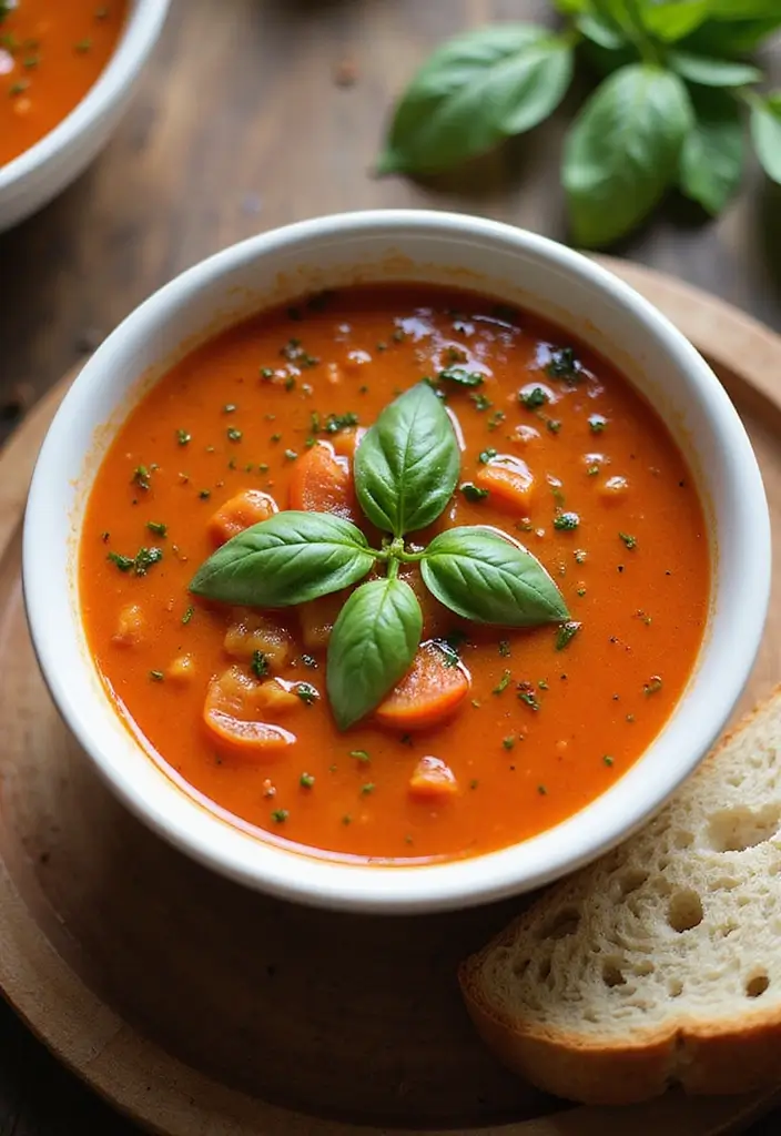 30+ Gluten Free and Dairy Free Lunch Ideas for Every Busy Day 138 30+ Gluten Free and Dairy Free Lunch Ideas for Every Busy Day - 24. Tomato Basil Soup