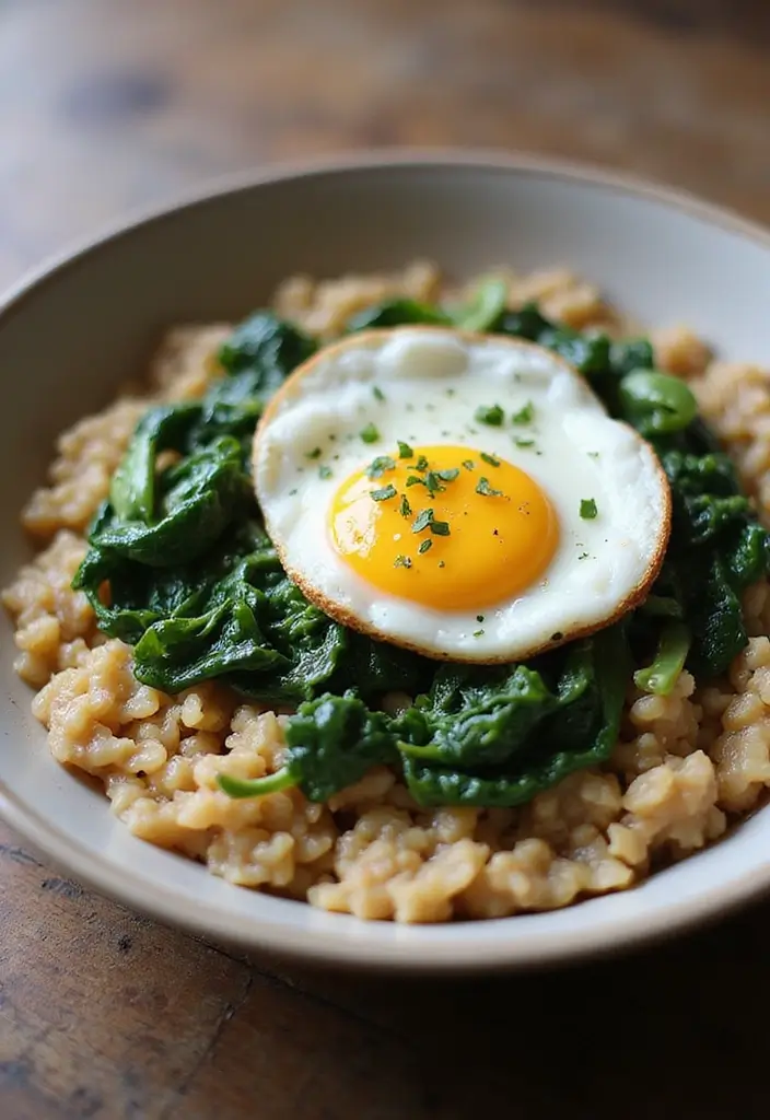 30+ Gluten Free and Dairy Free Lunch Ideas for Every Busy Day 145 30+ Gluten Free and Dairy Free Lunch Ideas for Every Busy Day - 25. Savory Oatmeal with Spinach and Eggs