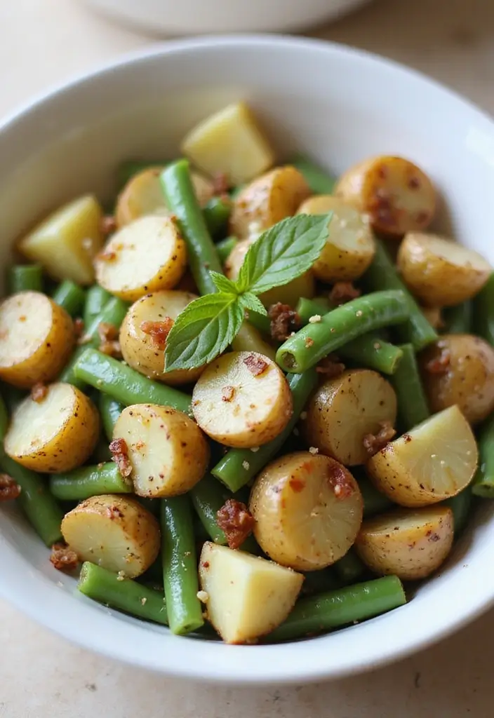 30+ Gluten Free and Dairy Free Lunch Ideas for Every Busy Day 159 30+ Gluten Free and Dairy Free Lunch Ideas for Every Busy Day - 27. Potato and Green Bean Salad