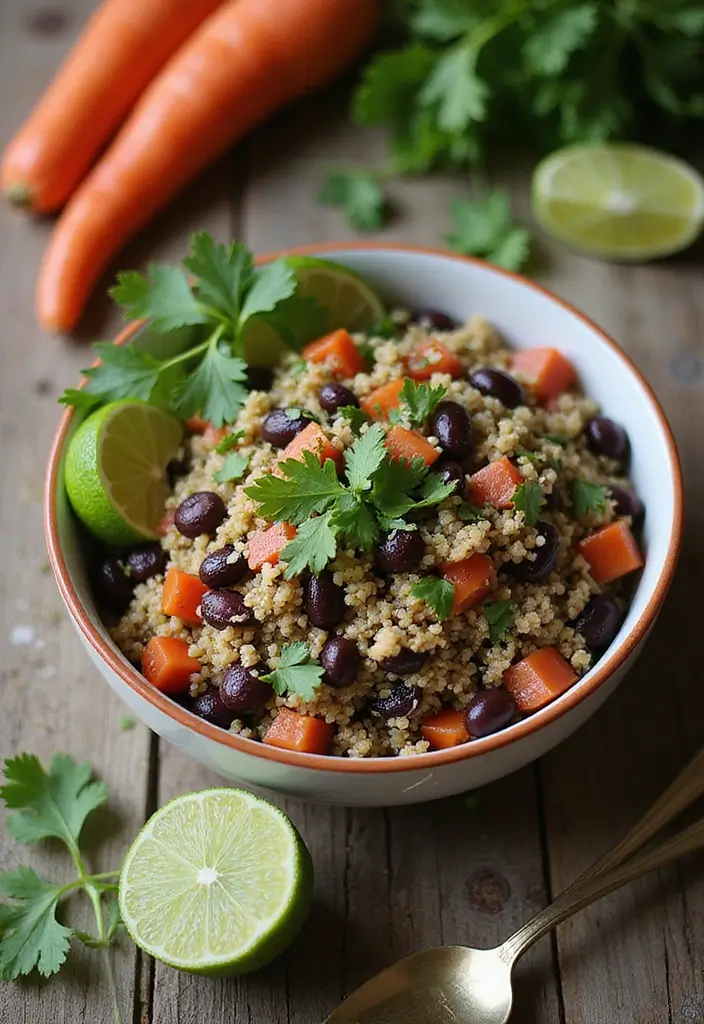 30+ Grab and Go Lunch Ideas for Busy People on the Move 1 30+ Grab and Go Lunch Ideas for Busy People on the Move - 1. Quinoa & Black Bean Salad