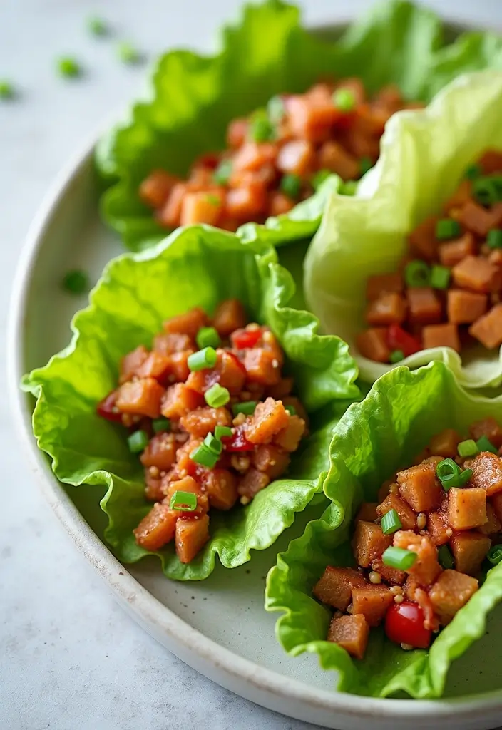 30+ Grab and Go Lunch Ideas for Busy People on the Move 76 30+ Grab and Go Lunch Ideas for Busy People on the Move - 12. Spicy Tuna Salad Lettuce Wraps