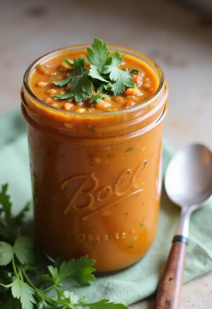 30+ Grab and Go Lunch Ideas for Busy People on the Move 43 30+ Grab and Go Lunch Ideas for Busy People on the Move - 7. Lentil Soup in a Jar