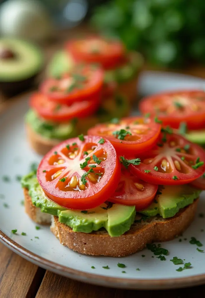 30+ Healthy Back to School Lunch Ideas for Kids of All Ages - 15. Avocado Toast with Tomato