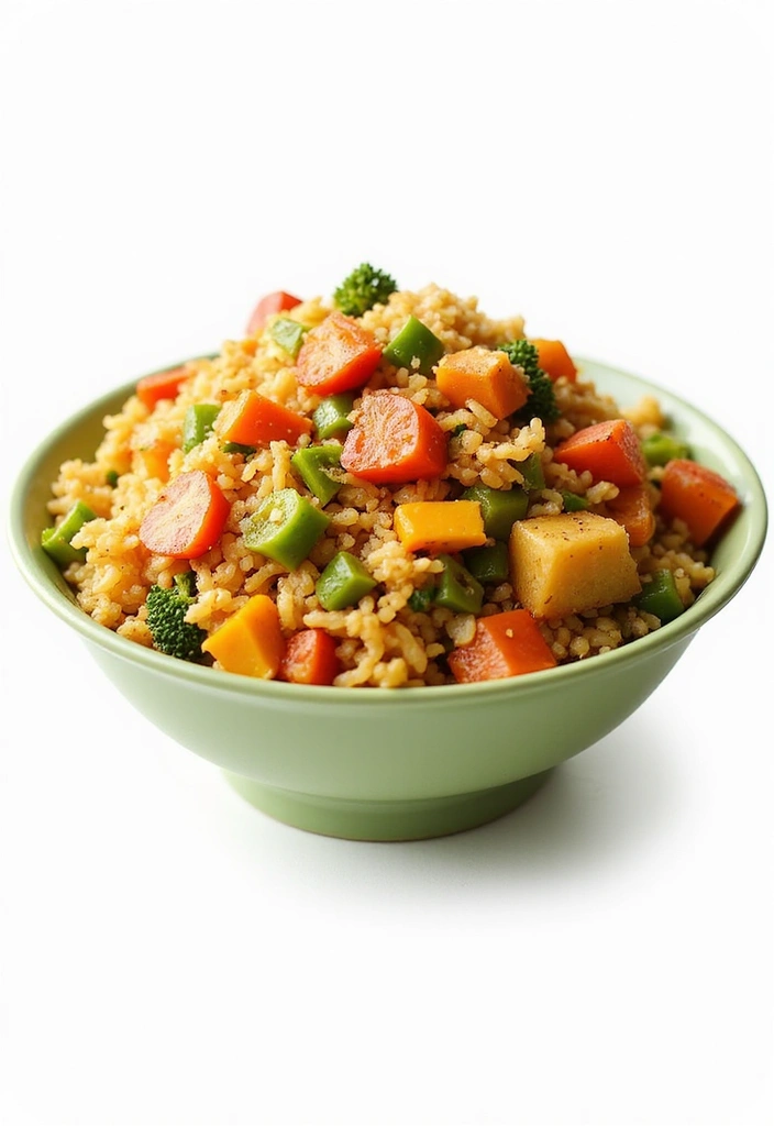 30+ Healthy Back to School Lunch Ideas for Kids of All Ages - 19. Vegetable Fried Rice