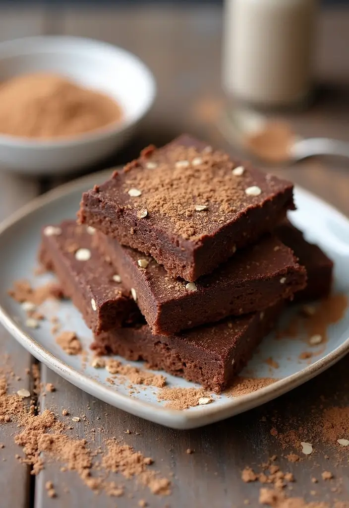 30+ Healthy Back to School Lunch Ideas for Kids of All Ages - 30. No-Bake Chocolate Oat Bars