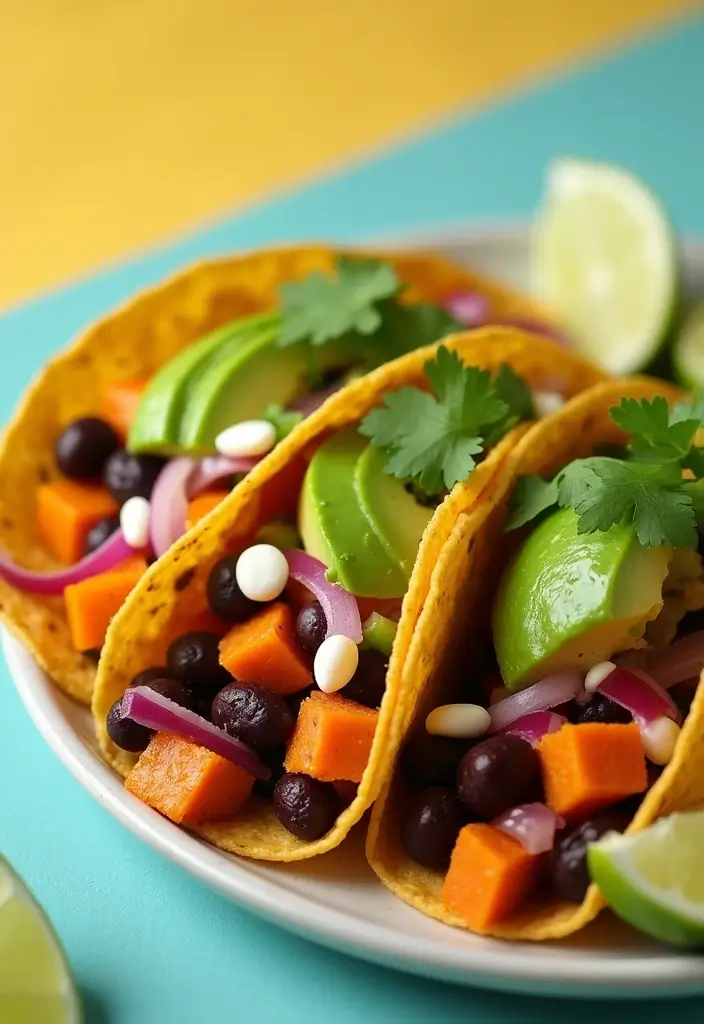 30+ Healthy Back to School Lunch Ideas for Kids of All Ages - 4. Sweet Potato and Black Bean Tacos