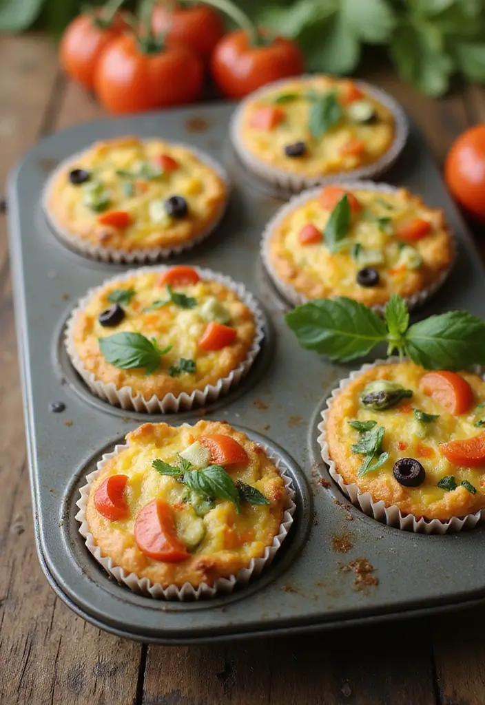 30+ Healthy Back to School Lunch Ideas for Kids of All Ages - 5. Mini Veggie Quiches