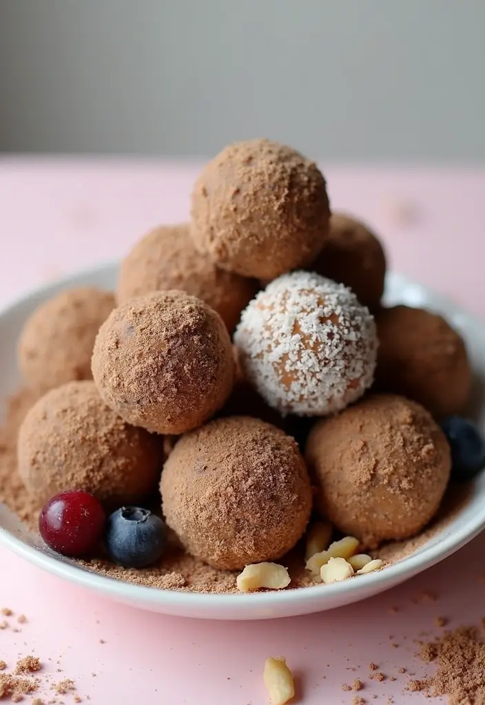 30+ Healthy Back to School Lunch Ideas for Kids of All Ages - 6. Fruit and Nut Energy Balls