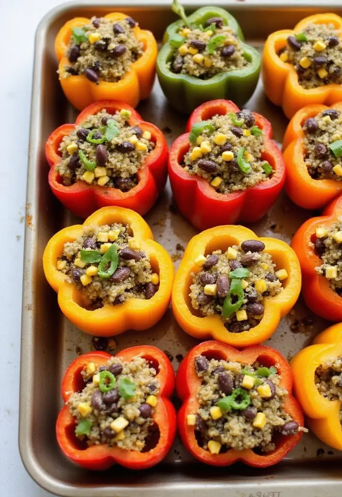 30+ Healthy Meal Ideas for Breakfast, Lunch and Dinner to Keep You Energized All Day 62 30+ Healthy Meal Ideas for Breakfast, Lunch and Dinner to Keep You Energized All Day - 10. Stuffed Bell Peppers with Quinoa and Veggies