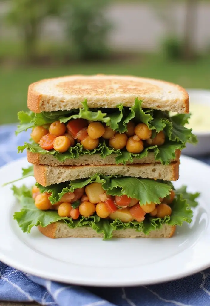 30+ Healthy Meal Ideas for Breakfast, Lunch and Dinner to Keep You Energized All Day 82 30+ Healthy Meal Ideas for Breakfast, Lunch and Dinner to Keep You Energized All Day - 14. Chickpea Salad Sandwich