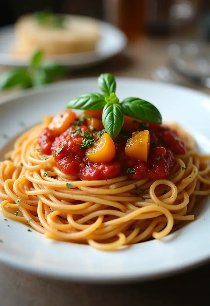 30+ Healthy Meal Ideas for Breakfast, Lunch and Dinner to Keep You Energized All Day 106 30+ Healthy Meal Ideas for Breakfast, Lunch and Dinner to Keep You Energized All Day - 18. Spaghetti with Marinara Sauce and Veggies