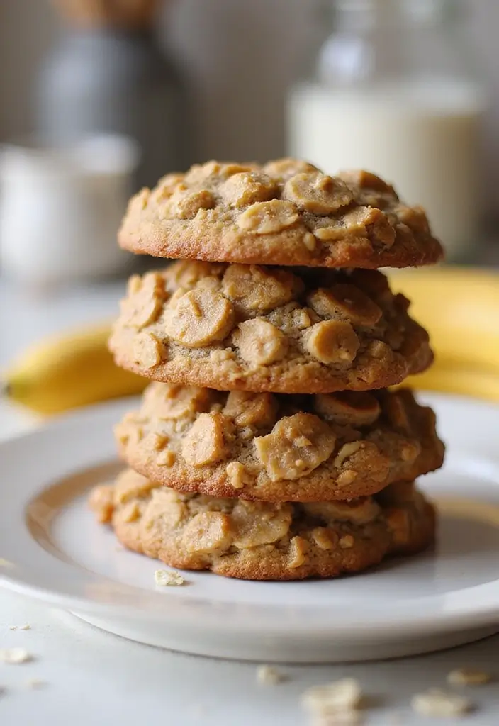 30+ Healthy Meal Ideas for Breakfast, Lunch and Dinner to Keep You Energized All Day 120 30+ Healthy Meal Ideas for Breakfast, Lunch and Dinner to Keep You Energized All Day - 20. Banana Oatmeal Cookies