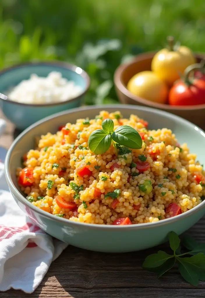 30+ Healthy Meal Ideas for Breakfast, Lunch and Dinner to Keep You Energized All Day 163 30+ Healthy Meal Ideas for Breakfast, Lunch and Dinner to Keep You Energized All Day - 27. Mediterranean Couscous Salad