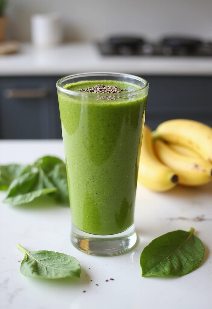 30+ Healthy Meal Ideas for Breakfast, Lunch and Dinner to Keep You Energized All Day 175 30+ Healthy Meal Ideas for Breakfast, Lunch and Dinner to Keep You Energized All Day - 29. Green Energy Smoothie