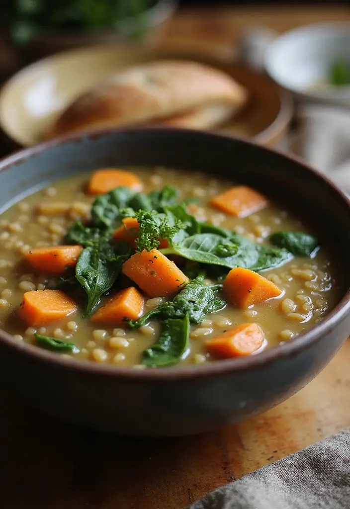 30+ Healthy Meal Ideas for Breakfast, Lunch and Dinner to Keep You Energized All Day 41 30+ Healthy Meal Ideas for Breakfast, Lunch and Dinner to Keep You Energized All Day - 7. Lentil Soup with Spinach and Carrots