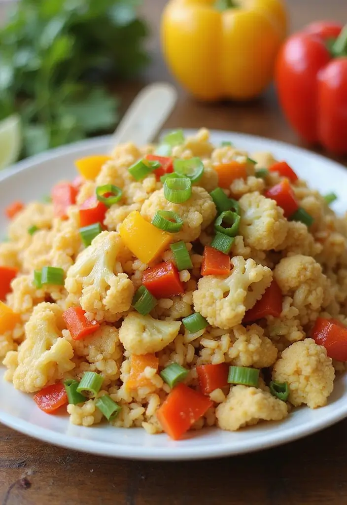 30+ Healthy Meal Ideas for Breakfast, Lunch and Dinner to Keep You Energized All Day 48 30+ Healthy Meal Ideas for Breakfast, Lunch and Dinner to Keep You Energized All Day - 8. Cauliflower Rice Stir-Fry