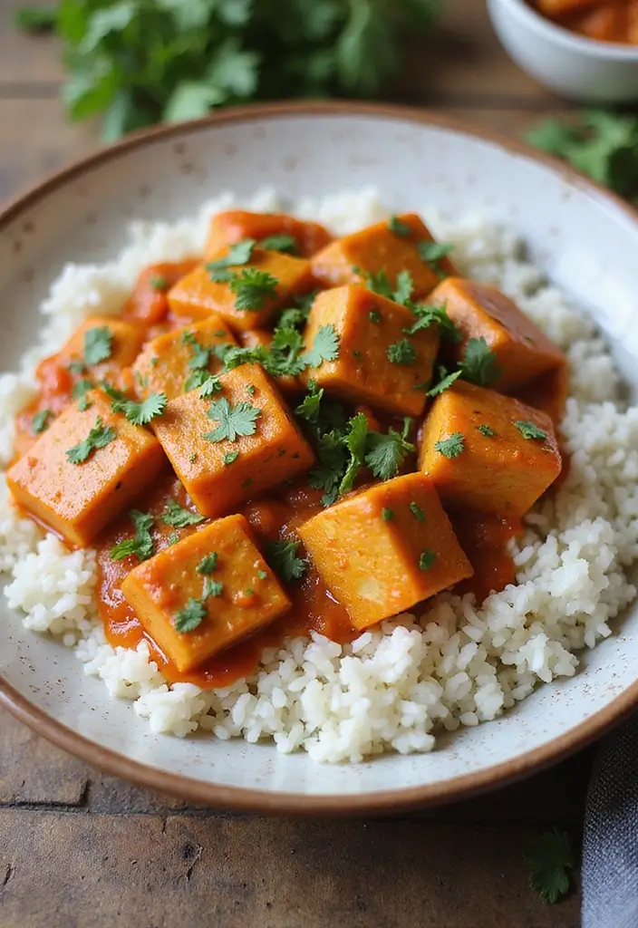 30+ Indian Lunch Box Ideas for Adults Packed with Flavor and Nutrition - 14. Tofu Tikka Masala