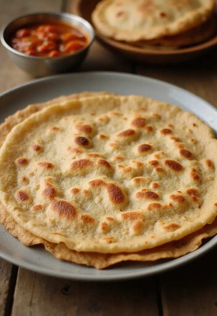 30+ Indian Lunch Box Ideas for Adults Packed with Flavor and Nutrition - 17. Baida Roti