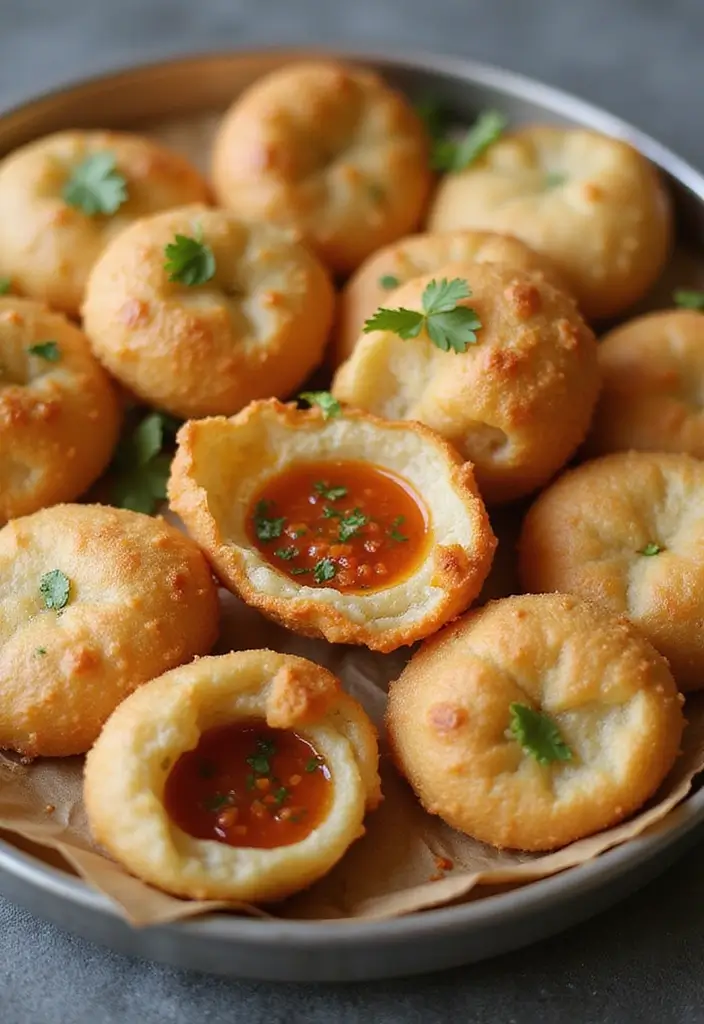 30+ Indian Lunch Box Ideas for Adults Packed with Flavor and Nutrition - 22. Pani Puri
