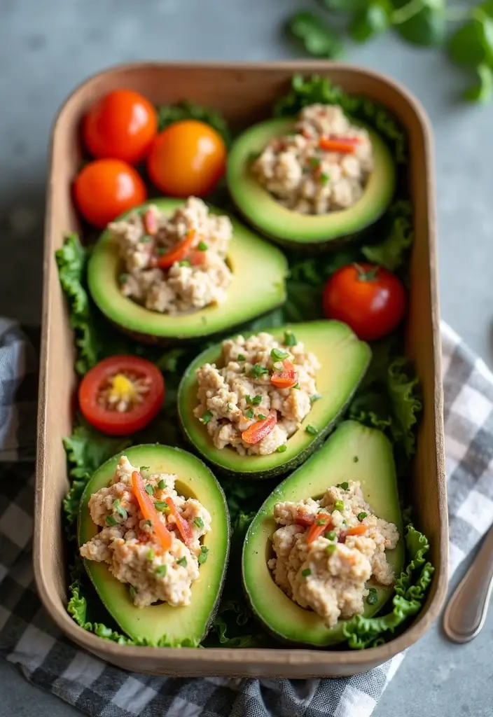30+ Keto Lunch Box Ideas for Adults That Are Quick and Filling 61 30+ Keto Lunch Box Ideas for Adults That Are Quick and Filling - 11. Tuna Salad Stuffed Avocados