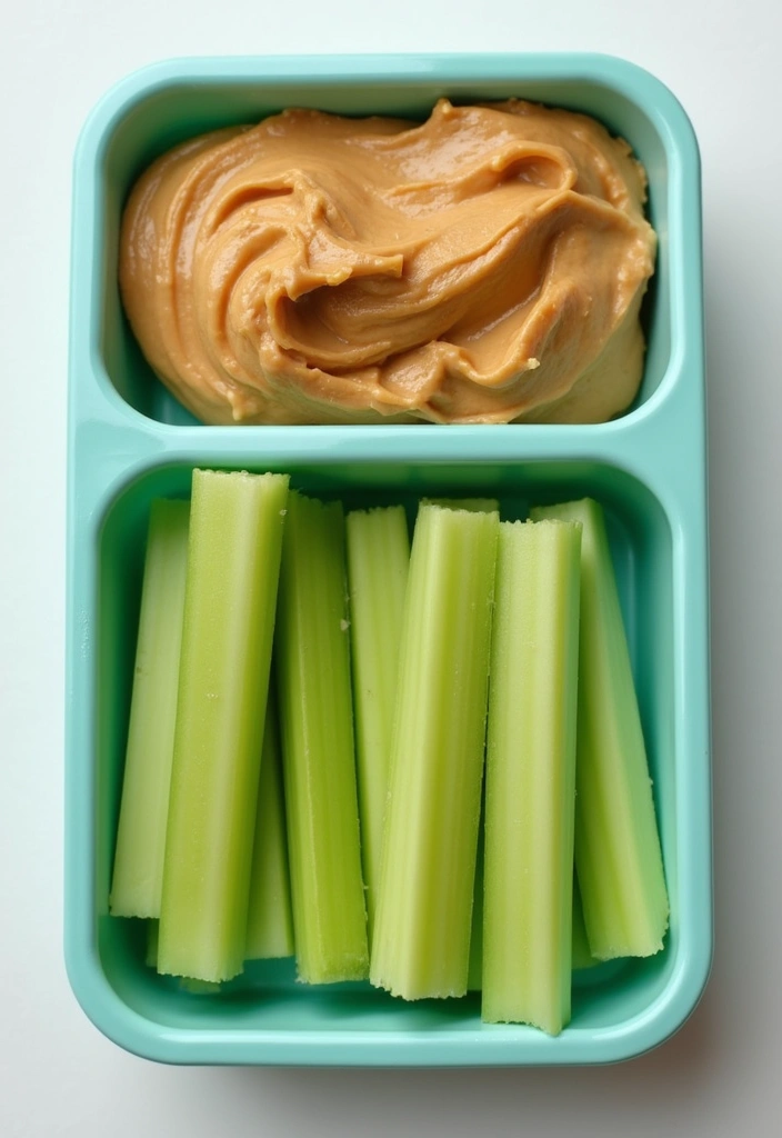 30+ Keto Lunch Box Ideas for Adults That Are Quick and Filling 108 30+ Keto Lunch Box Ideas for Adults That Are Quick and Filling - 18. Almond Butter and Celery Sticks