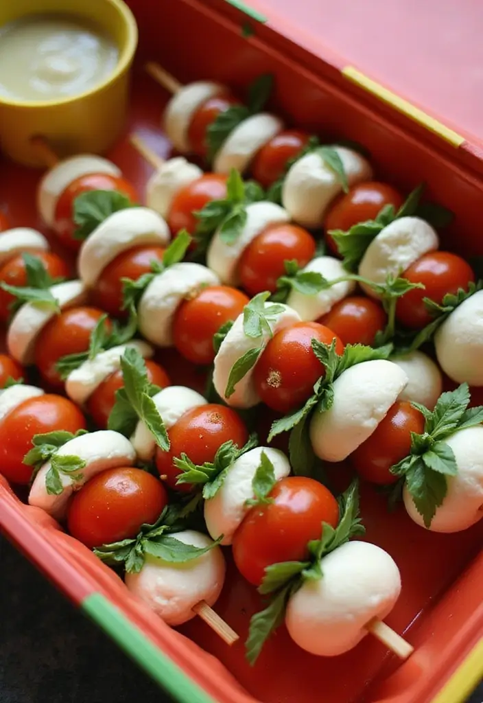 30+ Keto Lunch Box Ideas for Adults That Are Quick and Filling 9 30+ Keto Lunch Box Ideas for Adults That Are Quick and Filling - 3. Caprese Skewers