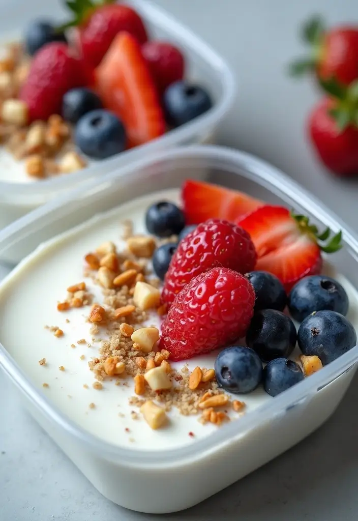 30+ Keto Lunch Box Ideas for Adults That Are Quick and Filling 23 30+ Keto Lunch Box Ideas for Adults That Are Quick and Filling - 5. Greek Yogurt with Nuts and Berries