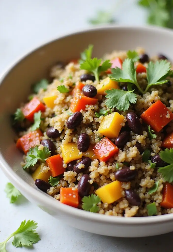 30+ Lunch Under 400 Calories Meal Ideas for Light and Healthy Eating 1 30+ Lunch Under 400 Calories Meal Ideas for Light and Healthy Eating - 1. Quinoa & Black Bean Salad