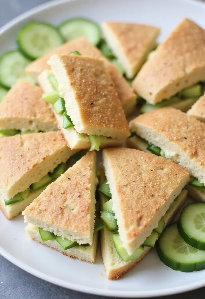 30+ Lunch Under 400 Calories Meal Ideas for Light and Healthy Eating 67 30+ Lunch Under 400 Calories Meal Ideas for Light and Healthy Eating - 11. Cucumber & Hummus Sandwiches